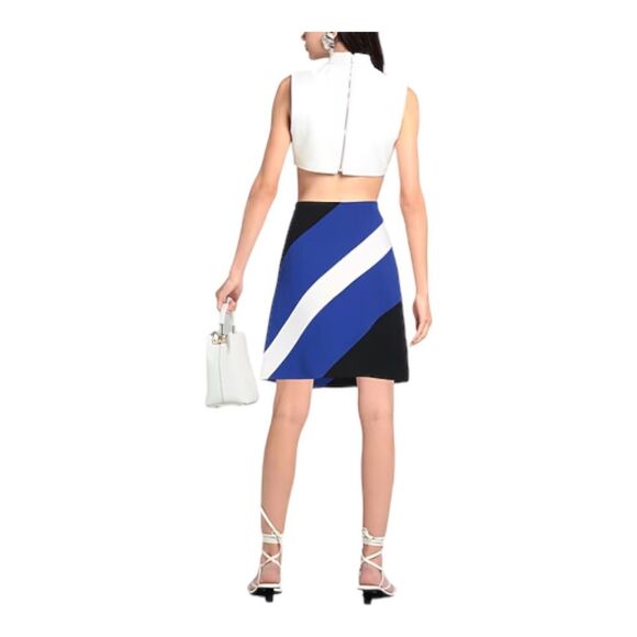 Michael Kors Collection Italian Virgin Wool A Line Mini Skirt Size 6 - Picture 3 of 10